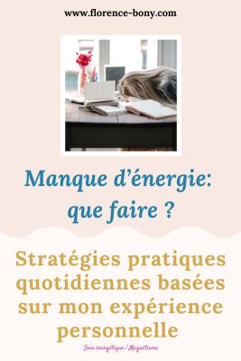 Des stratégies pratiques quotidiennes pour surmonter la fatigue chronique